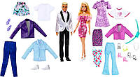 Уценка Набор кукол Барби и Кен с комплектами одежды Barbie and Ken Fashion Set with Clothes (HKB10)