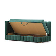 Дитяче кутове ліжко диван з бортиками Ріо 1 м'яке односпальне для дітей підлітків дорослих з нішою для речей 80х190 з матрацом, фото 4