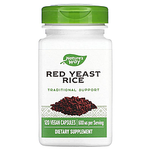 Червоний дріжджовий рис Nature's Way "Red Yeast Rice" 600 мг (120 веганських капсул)