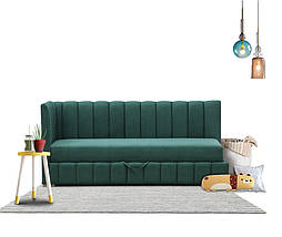 Дитяче кутове ліжко диван з бортиками Ріо 1 м'яке односпальне для дітей підлітків дорослих з нішою для речей 80х190 з матрацом, фото 2