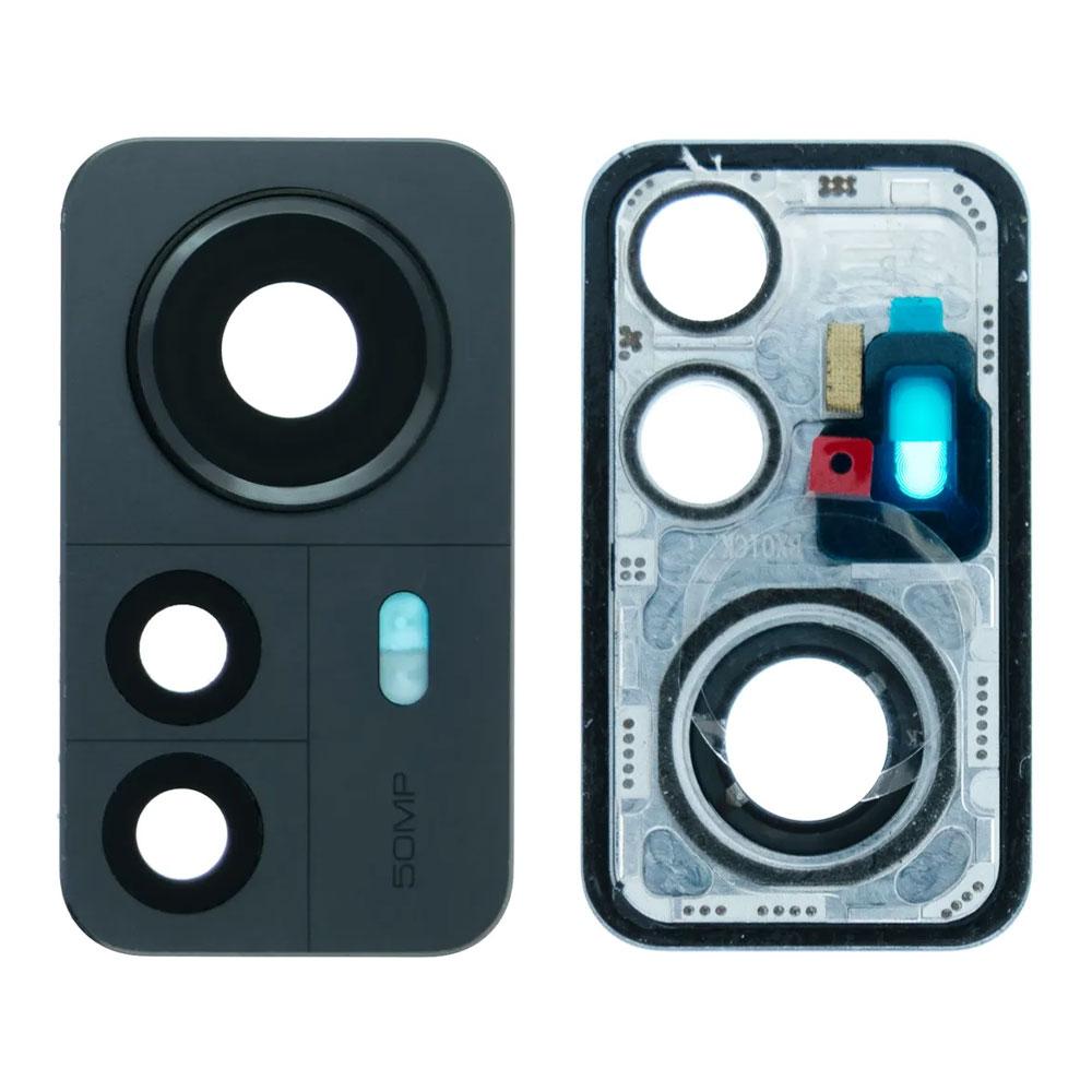 Скло камери для Xiaomi 12 Pro в рамці (Cosmic gray) (Original)