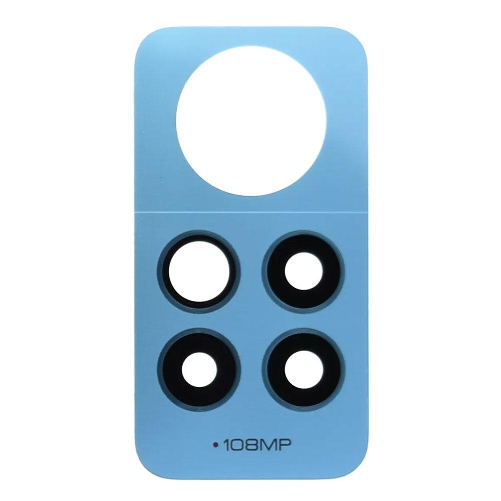 Скло камери для Xiaomi Redmi Note 12 Pro 4G в рамці (Blue) (Original)