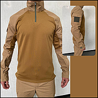 Тактическая боевая рубашка ubacs койот coolmax, рубашка повседневная для военнослужащих