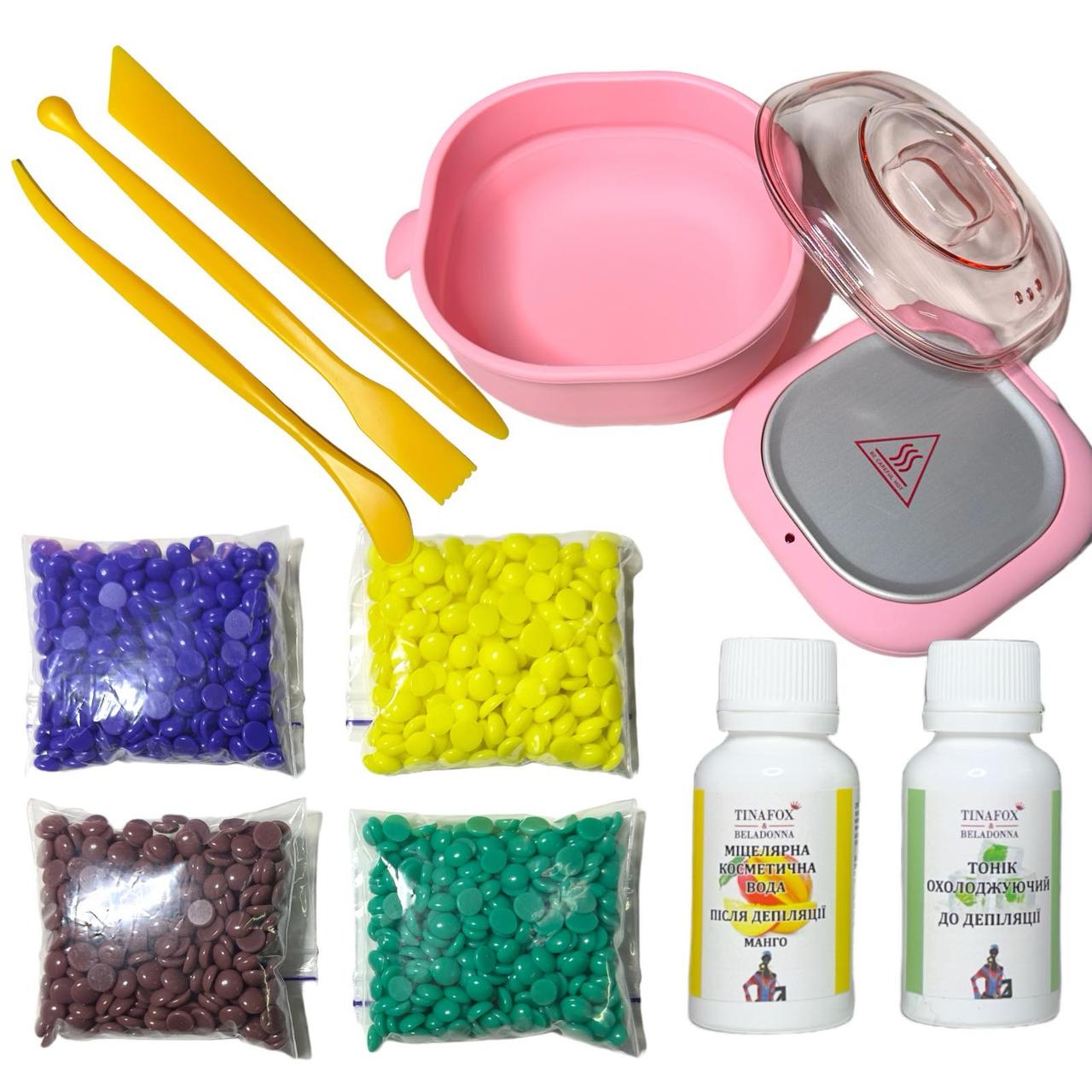 Набір для депіляції з силіконовим воскоплавом