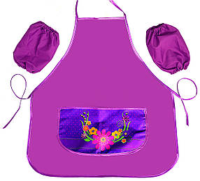 Фартушок шкільний для дівчаток Квіти 77844-4