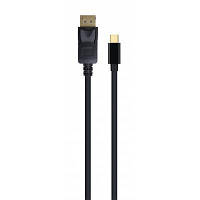 Кабель mini DisplayPort (miniDP) - DisplayPort (DP) 1.8м Cablexpert CCP-mDP2-6 4K черный