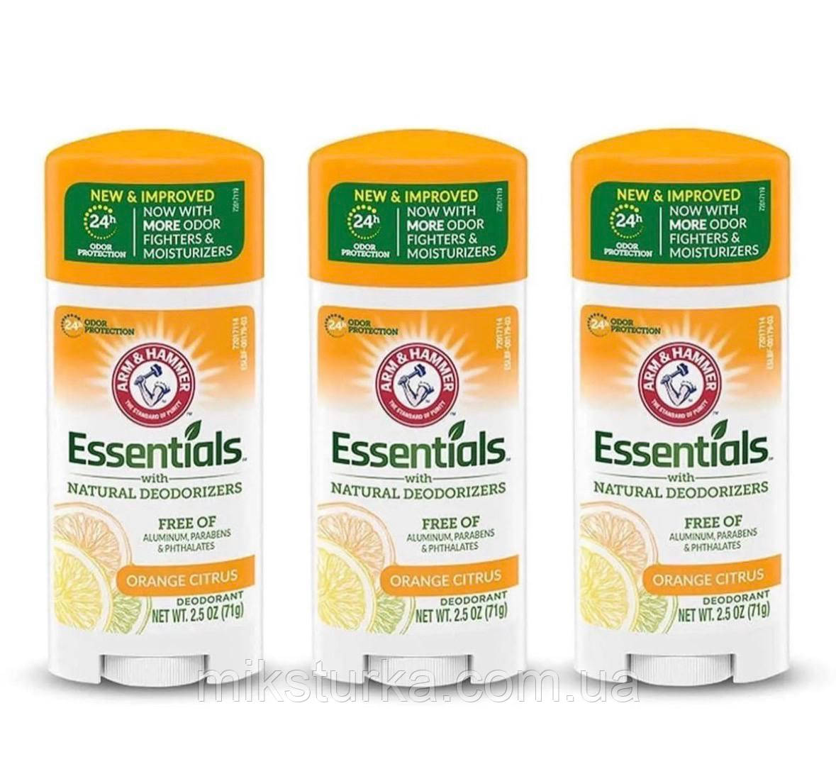 Антиперспірант Essentials orange citrus апельсин і цитрусові, без алюмінію