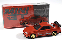 Колекційна модель авто 1/64 Nissan GT-R R34 Tommykaira R RZ Red MiniGT