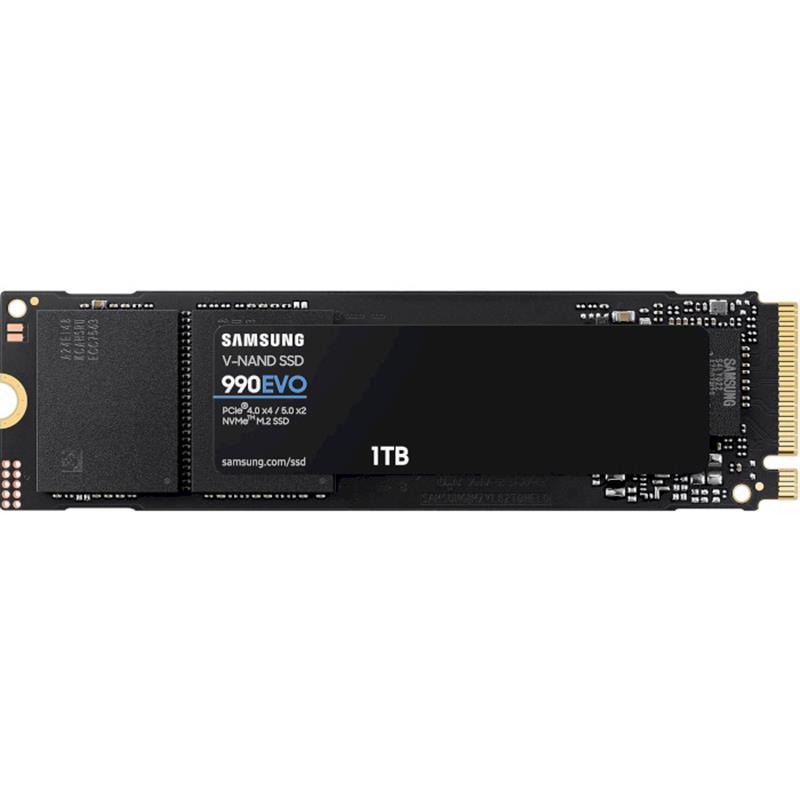 SSD диск 1ТB Samsung 990 EVO M.2 2280 PCIe 5.0 x4 NVMe V-NAND TLC (MZ-V9E1T0BW)