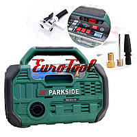 Мінікомпресор для фарбування авто (380 л/хв 10.3бар 20 В) Parkside, Насос підкачування коліс, Насос автомобільний двопоршневий, ELX