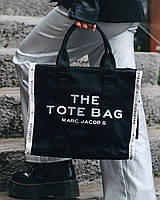 Большая сумка THE TOTE BAG MARC JACOBS черная текстиль