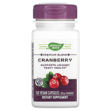 Клюква Nature's Way "Cranberry" 100% концентрат с витамином С, 400 мг (60 капсул)