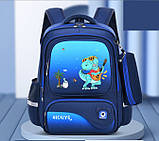 Шкільний рюкзак для першокласника хлопчика з пеналом, фото 4