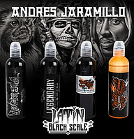 Набір фарб World Famous Ink - Andres Jaramillo 4 Bottle Latin Black Scale Set