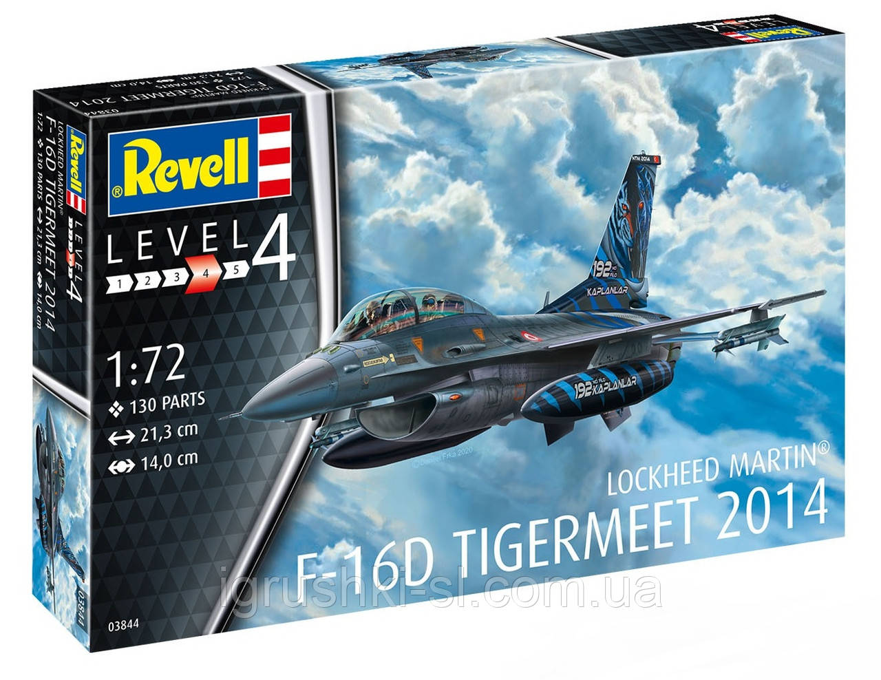 Збірна модель (1:72) Літак F-16D Tigermeet 2014