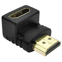 Переходник HDMI (M) - HDMI (F), TRY угловой (L-образный)