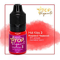 Пігмент для татуажу TOPpigments Hot Kiss №3 Яскравий червоний