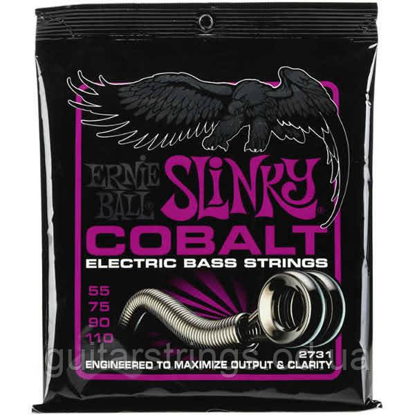 Струны Ernie Ball 2731 Cobalt Slinky Bass 55-110