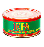 Красная Икра горбуши зернистая ТМ "РЫБКОППРОДУКТ", 100г