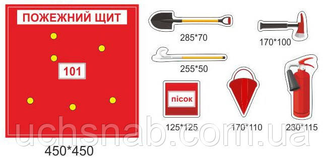 Розвивальна гра "Пожежний щит"