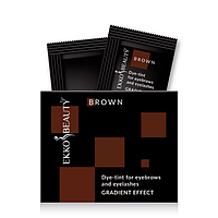 Фарба-тинт для брів та вій Gradient Effect Brown EKKO BEAUTY