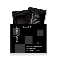 Фарба-тинт для брів та вій Gradient Effect Black EKKO BEAUTY