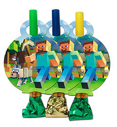 Гудки язички "Майнкрафт" 6 шт., довжина - 13 см