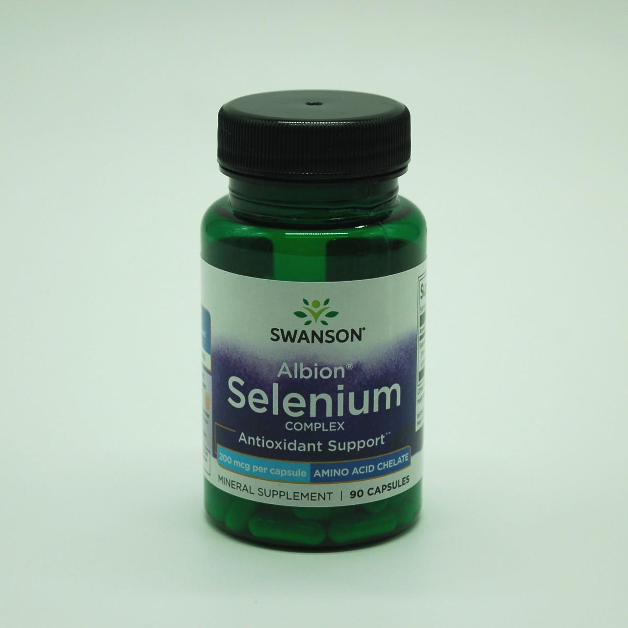 Селен, Albion Selenium Complex, Swanson, 200 мкг, 90 капсул