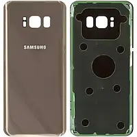 Задняя панель корпуса (крышка аккумулятора) для Samsung S8 G950 Gold, со стеклом камеры