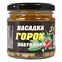 Насадка 3KBaits Горох Клубника 200мл (3к01764)