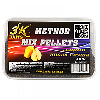 Пеллетс 3KBaits Method mix Кислая груша 400гр (3к07602)