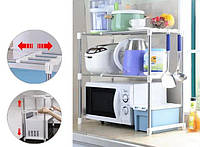 "KitchenSpace Microwave Rack: - мультифункціональний кухонний стелаж під мікрохвильову піч