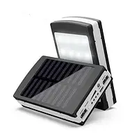 Мобильное зарядное устройство Power Bank Metal+LED Solar 90000 mAh | Портативная солнечная батарея с