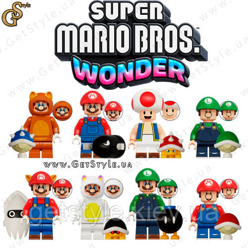 Набір фігурок Маріо Mario Hero Set 8 шт.