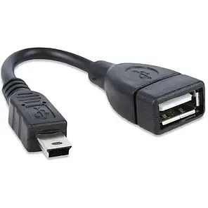 Перехідник OTG USB-Mini USB для підключення до пристроїв | Кабель-адаптер Mini USB, фото 2