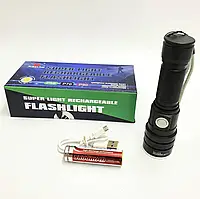Фонарик ручной BL 611-P50 с батареей 18650 | Световой инструмент для полицейского патруля