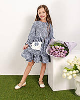 Сукня на дівчинку  98, 104 см Софт 002761 Сірий