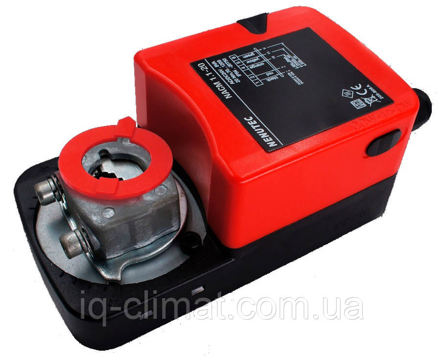 NACM 1.1-20 електропривід Nenutec 24В, 20Нм з аналоговим керуванням 0-10V / 4-20mA, для повітряної заслінки до 4,0м²