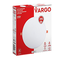 Свiтлодiодний свiтильник VARGO DOWNLIGHT коло, потужність  36W, 175-265V з регульованими кліпсами (118378)