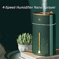 Увлажнитель воздуха Fog Humidifier 8496 бело-золотой | Настольный диффузер | Экологичный увлажнитель для дома