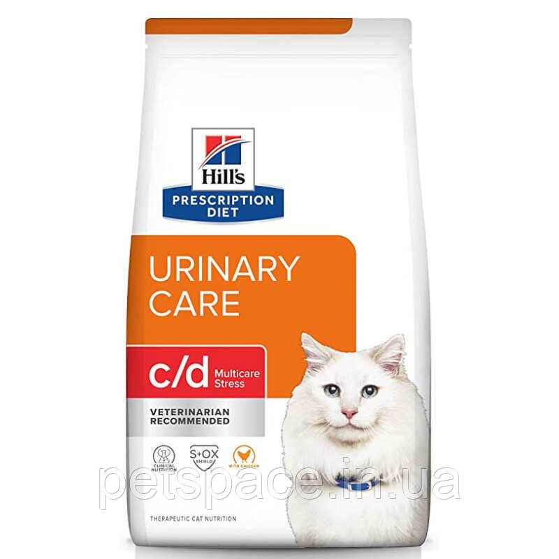 Корм Hill`s PD Feline C/D Urinary Stress (Хіллс при стресах, струвітах, циститах, оксалатах) 3кг., фото 1