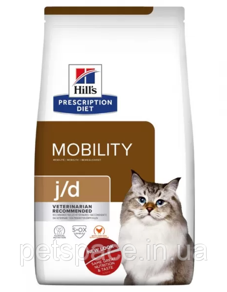 Корм Hill's PD Feline J/D (Хіллс для зниження болю та запалення при остеоартритах) 3кг.