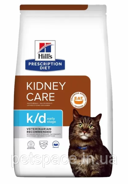 Корм Hill's PD Feline К/D Kidney Care (Хіллс при нирковій та сердечній недостатності) 400г., фото 1