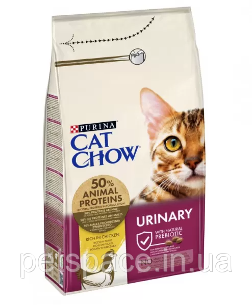 Корм для котів Cat Chow Urinary (Кет Чау для здоров'я сечовивідних шляхів, домашня птиця), 1,5кг., фото 1