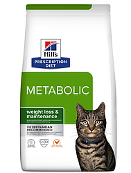 Корм Hill's PD Feline Metabolic (Хіллс при ожирінні та зайвій вазі) 1,5кг.