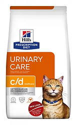 Корм Hill's PD Feline С/D Chicken (Хіллс запобіг-ня струвітів, оксалатів, лікув-ня циститів) 1.5кг