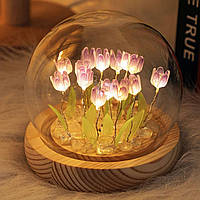 Лампа-тюльпан DIY Ночник-тюльпан фиолетовый