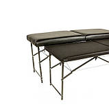 Складна косметологічна кушетка автомат, Портативне ліжко 14 кг для масажу, Масажний стіл, Чорний !!!, фото 8