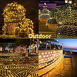 TIYUPA 3M x 2M Вуличні сітчасті світильники, 204 світлодіодні казкові гірлянди, фото 5