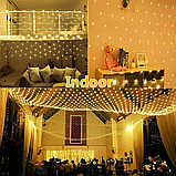 TIYUPA 3M x 2M Вуличні сітчасті світильники, 204 світлодіодні казкові гірлянди, фото 6